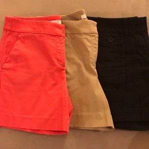 3 pairs of shorts, Ann Taylor Loft. Sz 4
